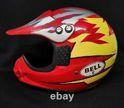 Vintage 1990's Bell II 2 Moto Style Helmet Size L With Visor Motorcycle Dirt Bike