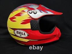 Vintage 1990's Bell II 2 Moto Style Helmet Size L With Visor Motorcycle Dirt Bike