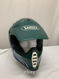 Vintage 1990s SHOEI Motorcycle Helmet Troy Lee Designs Motocross Japan Medium