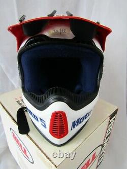 Vintage 1991 Bell Moto 5 Motocross Helmet Honda RJ Bradshaw NOS NIB