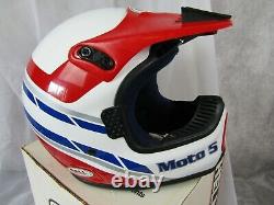 Vintage 1991 Bell Moto 5 Motocross Helmet Honda RJ Bradshaw NOS NIB