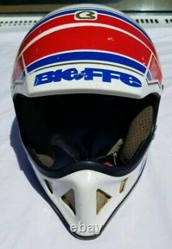 Vintage 1991 Bieffe BX6 Full Face Helmet Dirt Bike Motocross 80s 90s Italy MX