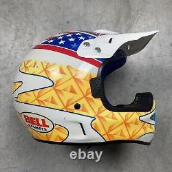 Vintage 1994 Bell Moto 6 Mike Kiedrowski Replica Motocross Helmet 7 3/4