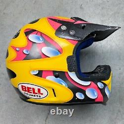 Vintage 1994 Jeremy McGrath Replica Moto 6 Bell Motocross Helmet 7 1/8 fox
