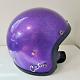 Vintage 60's Purple Metal Flake Motorcycle Helmet LSI 4150 Moto Glittery