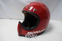 Vintage 80's Bell Moto3 Full Face Motocross Bike Motorcycle Riding Helmet