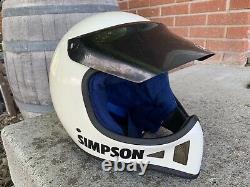 Vintage 80's Simpson M52 Moto Cross Helmet 7 3/8