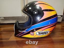 Vintage 80s/90s SHOEI FX-2 Troy Lee Designs Motocross Full Face Helmet Large