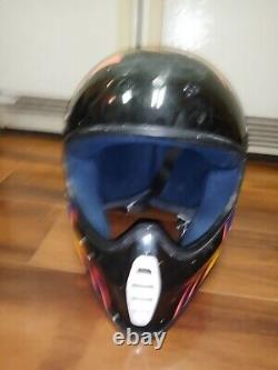 Vintage 80s/90s SHOEI FX-2 Troy Lee Designs Motocross Full Face Helmet Large