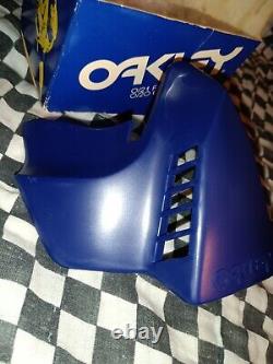 Vintage 80s Oakley O /21 Blue goggle Full face guard, motocross, helmet, visor
