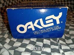 Vintage 80s Oakley O /21 Blue goggle Full face guard, motocross, helmet, visor