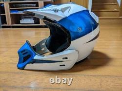 Vintage 90's Arai MX-III Motocross Helmet White/ Blue Size L Great Condition