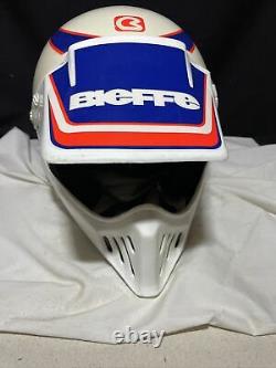 Vintage 90's Bieffe Full Face Motocross Dirt Bike Helmet Size Medium Motocross