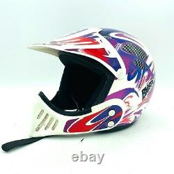 Vintage 90's Bieffe VX 300 Full Face Motocross Dirt Bike Helmet Size Large