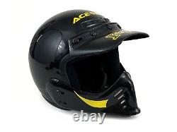 Vintage 90s BELL CL-5 Motorcycle Motocross Dirt Bike Black Helmet Snell Size XL