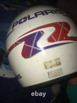 Vintage 90s BELL GR1250 Trailstar HELMET POLARIS Racing Italy Made SZ 7 1/4