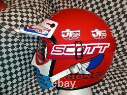 Vintage 90s Honda Motocross helmet bell aria shoei Buco JT HRC