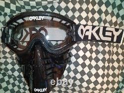 Vintage 90s Oakley goggle pilot, helmet, visor guard. Mx, ama, motocross