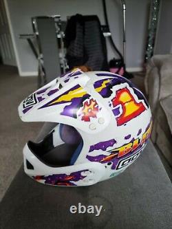 Vintage AGV blitz motocross Racing helmet Size L