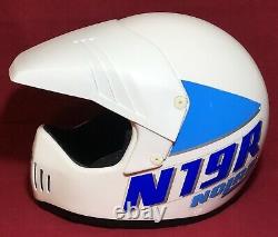 Vintage AHRMA MX Motocross 1990's Nolan N19R Motorcycle Dirt Bike Helmet Italy