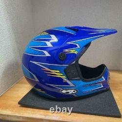 Vintage ANSWER Motocross Full-Face Helmet Blue Size XL Used
