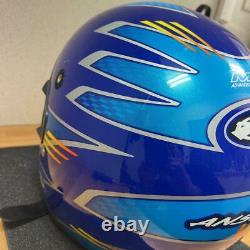 Vintage ANSWER Motocross Full-Face Helmet Blue Size XL Used
