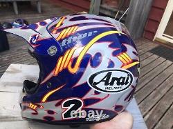 Vintage ARAI VX-PRO Motocross Motorcycle Helmet Thor 2000 Snell Race Worn Rare