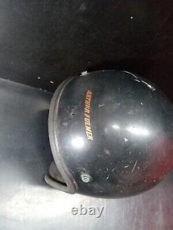 Vintage ARTHUR FULMER FALCON Motorcycle Helmet Large Used Missing visor snap