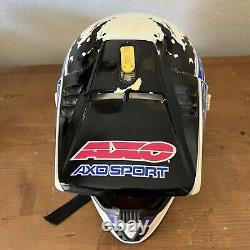 Vintage AXO Sport RX2 Off Road Motocross Helmet Medium 7 1/8 Made in Italy Rare