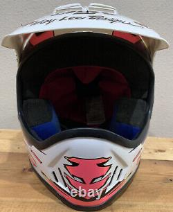 Vintage Agv RX Motocross Helmet Snell M90 Motorcycle Neon Honda Racing Fox Italy