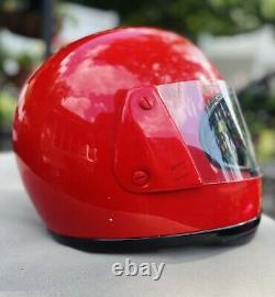 Vintage Arai Astro Snell 80 / 1984/ Red Full Face Helmet/Size Medium/Clear Visor