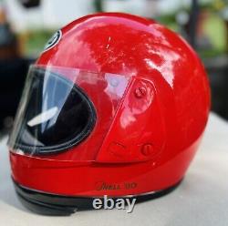 Vintage Arai Astro Snell 80 / 1984/ Red Full Face Helmet/Size Medium/Clear Visor