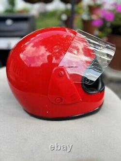 Vintage Arai Astro Snell 80 / 1984/ Red Full Face Helmet/Size Medium/Clear Visor