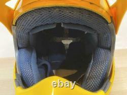 Vintage Arai MX-E Motocross Enduro Full-Face Helmet Yellow Size S Used