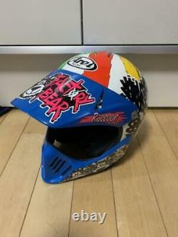 Vintage Arai MX-II FACTORY BEAR Motocross Helmet Size M Japan