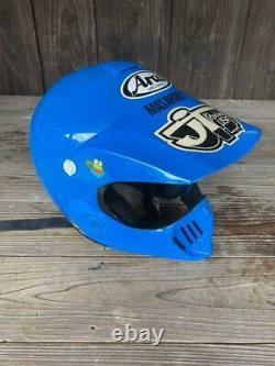Vintage Arai MX-II Motorcycle Full-Face Helmet Blue Size M Retro 80's 90's