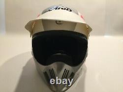 Vintage Arai MX-Pro Motocross Motorcycle Helmet 1987 1988 EraPink/Silver Snell