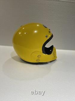 Vintage Arai MXV Motocross Helmet Size 6 3/4 Small Head 80's Rare Yellow Cool