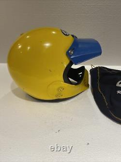 Vintage Arai MXV Motocross Helmet Size M 7 1/8 80's Rare Yellow Cool