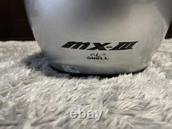 Vintage Arai Motocross Helmet MX-III MX-3 Silver Size M