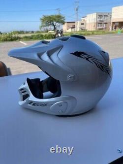 Vintage Arai Motocross Helmet MX-III Silver Size XL
