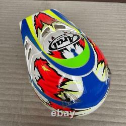 Vintage Arai Motocross Helmet MX-III Size L Flashy graphics Multi Color NOS