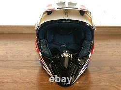 Vintage Arai Motocross Helmet MX-III Tricolor Size L Used