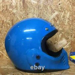 Vintage Arai Motocross Helmet MX Size L(maybe) Blue Used withJT Visor as is