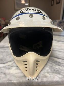 Vintage Arai motocross helmet