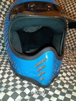 Vintage BELL MOTO 3 HELMET blue VGC Simpson aria shoei