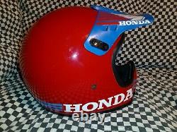 Vintage BELL MOTO 3 MOTO CROSS HELMET 7 1/8 VGC red Honda aria shoei Buco