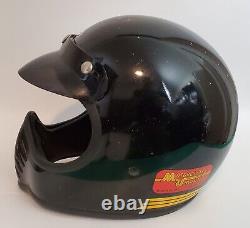 Vintage BELL MOTO 3 Motocross Helmet size 7 1/4 58cm 1975 Snell Moto Star III