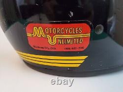 Vintage BELL MOTO 3 Motocross Helmet size 7 1/4 58cm 1975 Snell Moto Star III