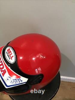 Vintage BELL MOTO 4 FORCE FLOW Motocross MX Motorcycle Helmet sz 7 1/4 Visor